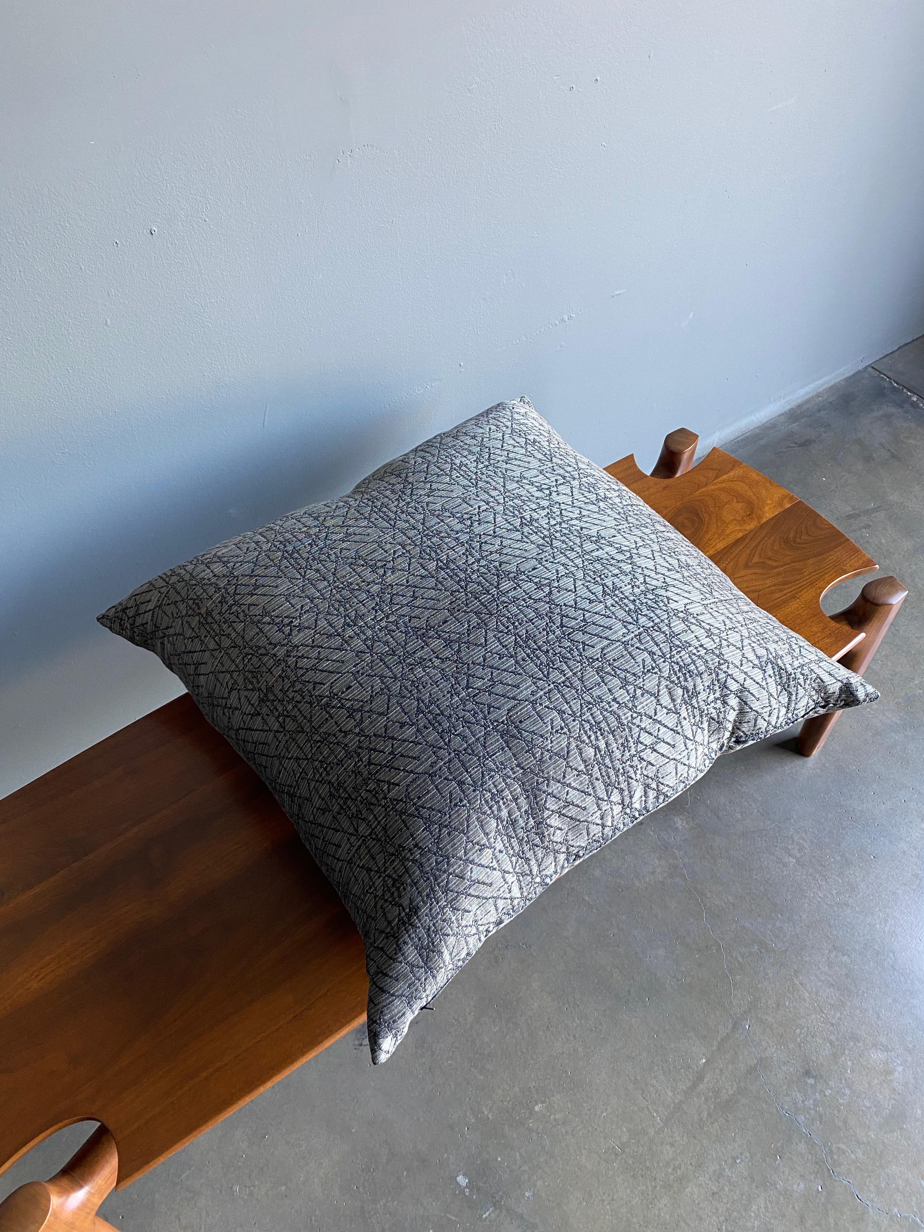 Decorative Down Fill Pillow By Donghia, circa 1995.