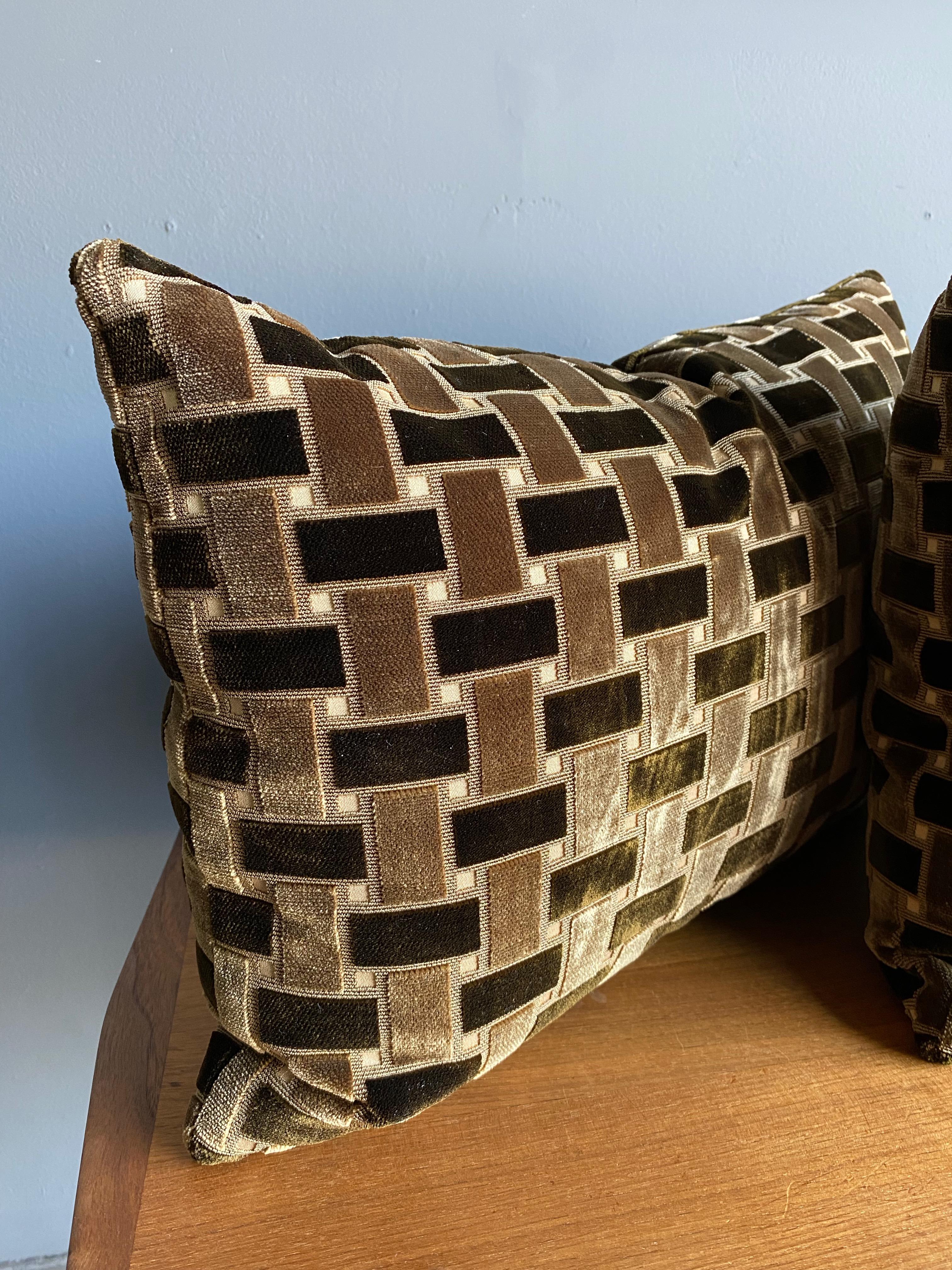 Woven Decorative Down Fill Pillows By Donghia 