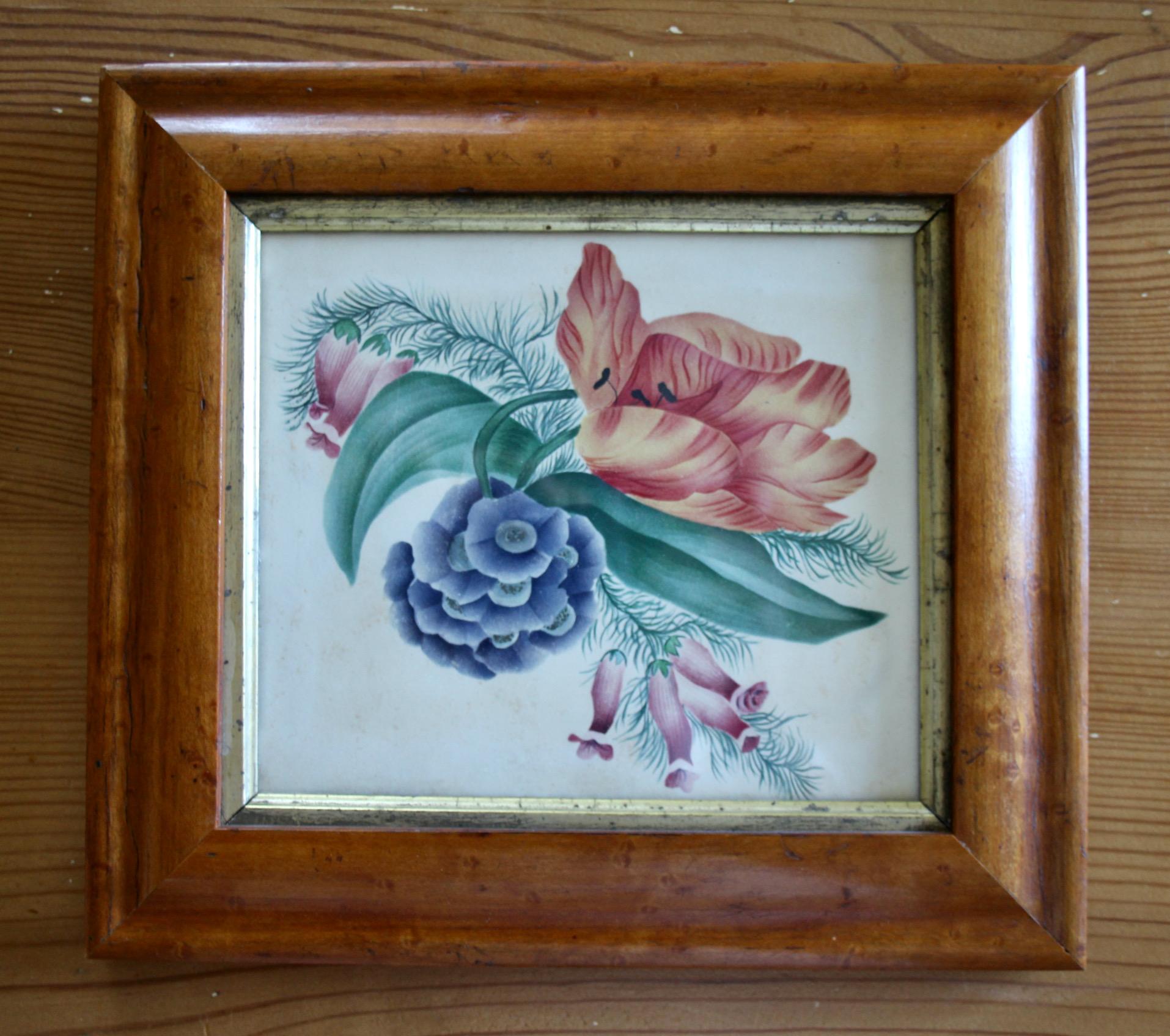 dessin décoratif de fleurs aquarelle 