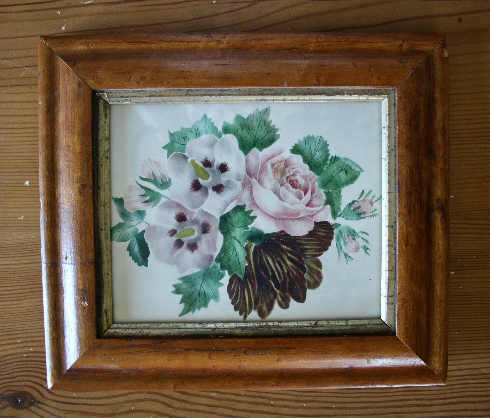 dessin décoratif de fleurs aquarelle 