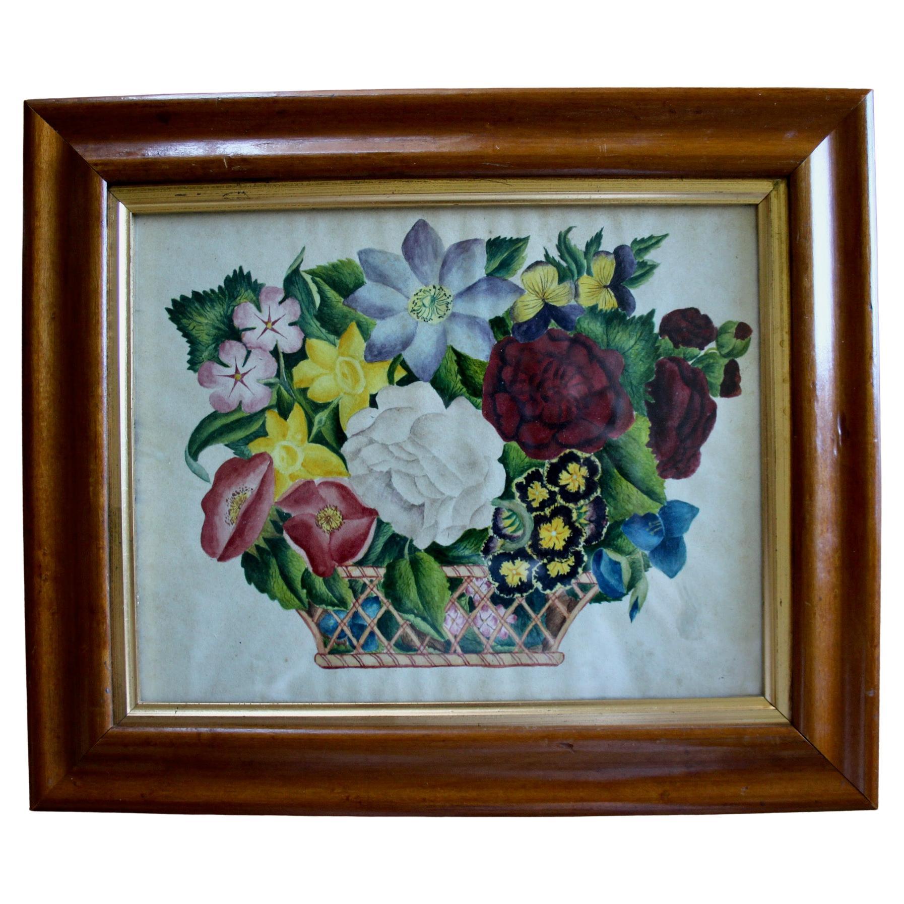 dekorative Zeichnung von Blumen Aquarell
