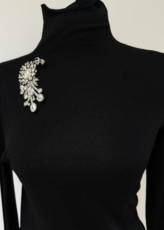 Decorative dress clip from the early 1940's, signed EISENBERG ORIGINAL USA