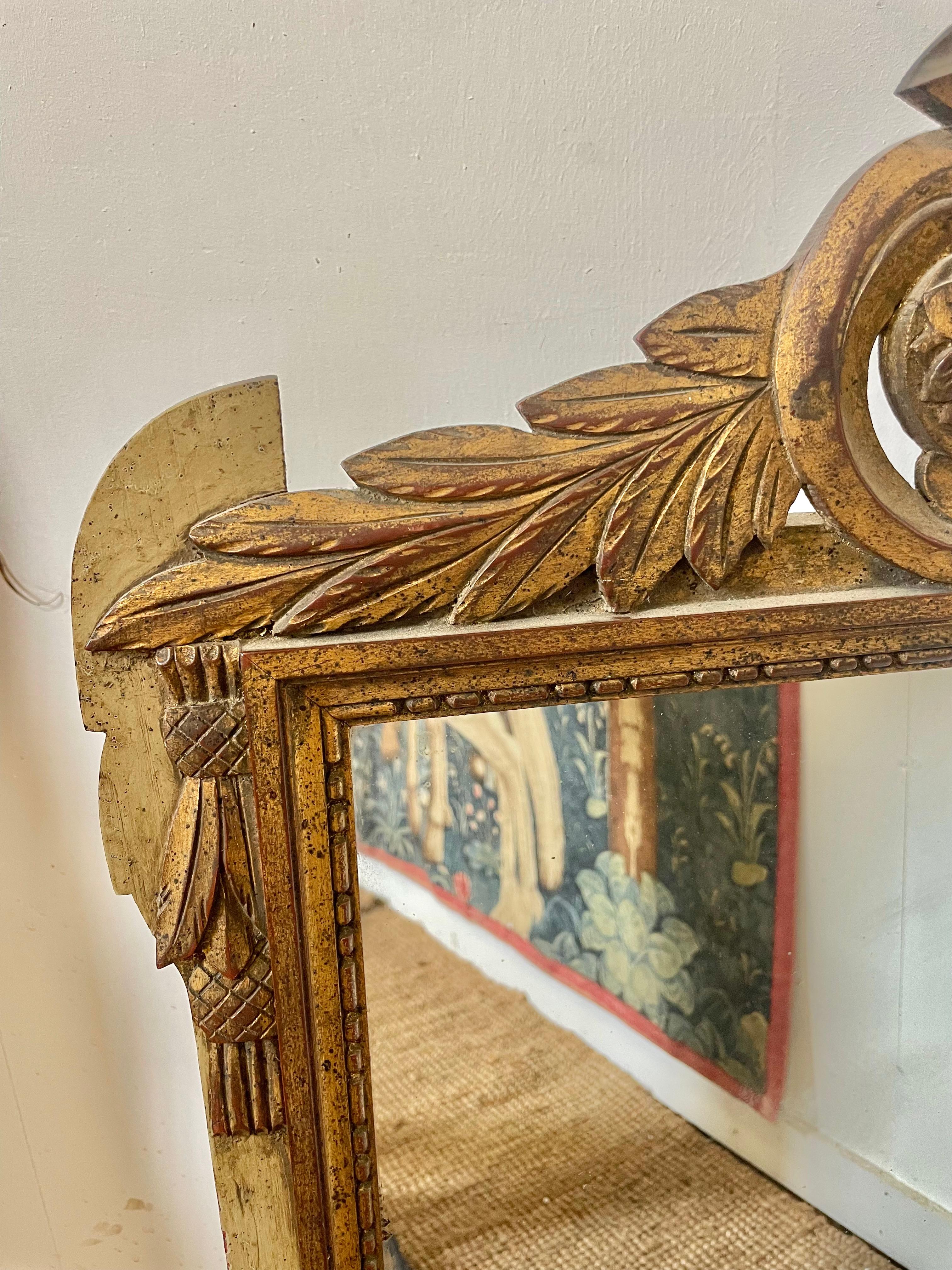 Decorative early 20th century Louis XVI style mirror In Good Condition For Sale In Budleigh Salterton, GB