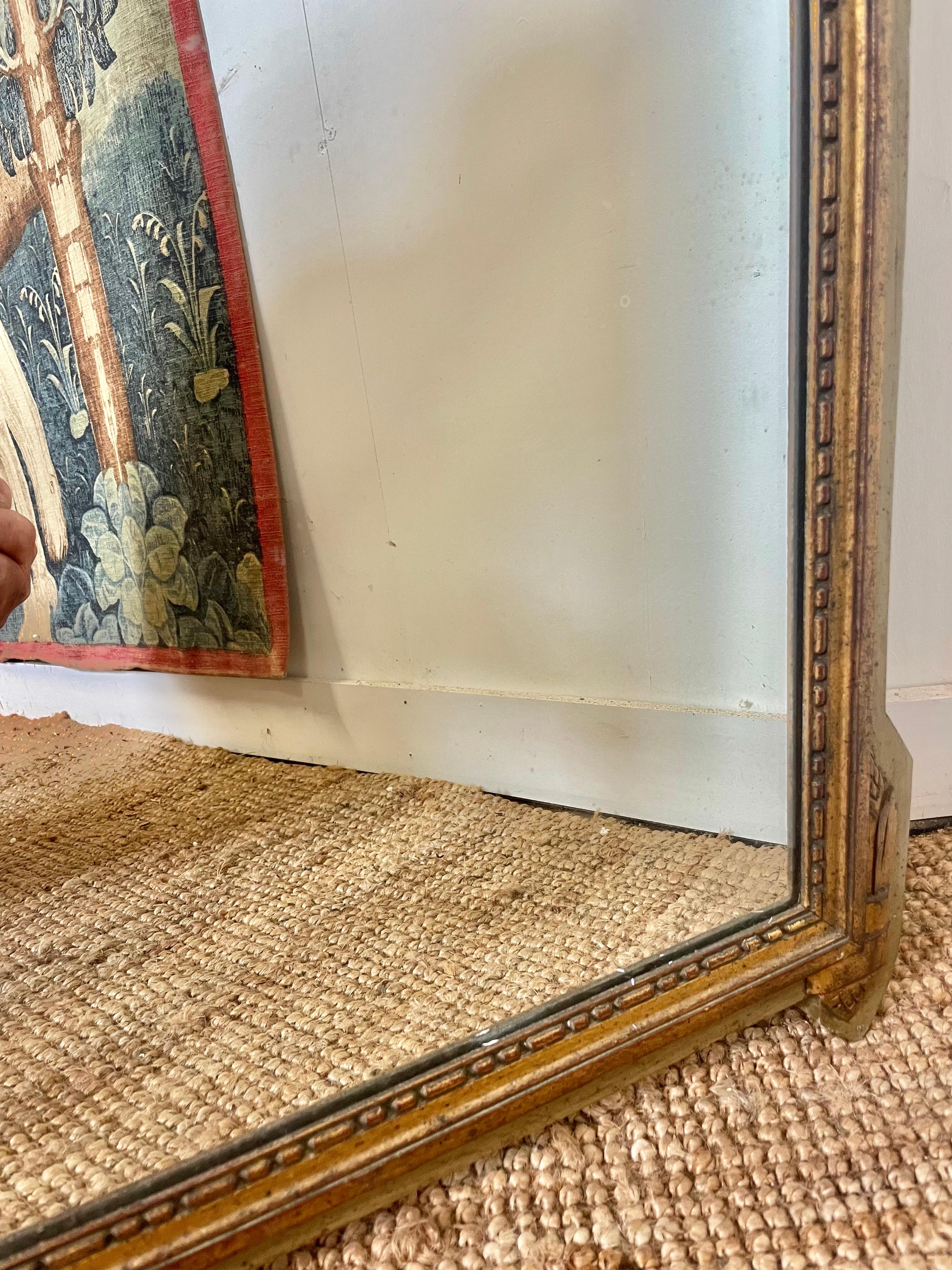 Paint Decorative early 20th century Louis XVI style mirror For Sale
