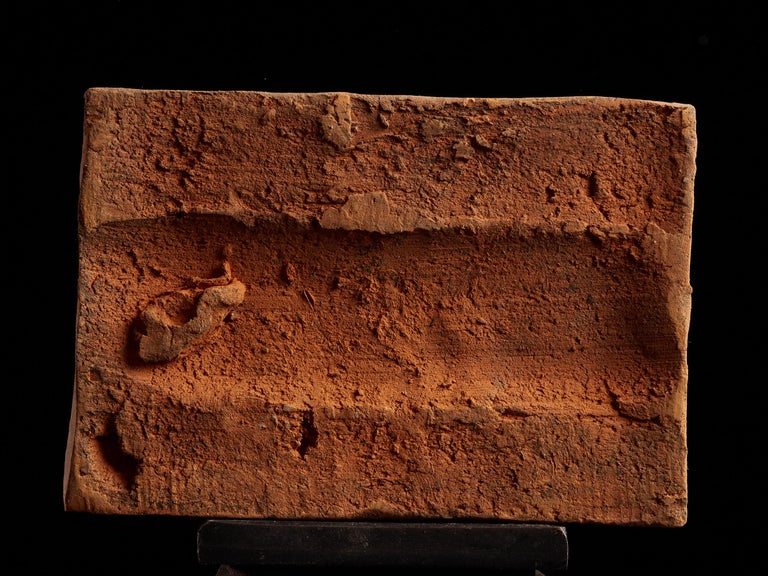 Decorative Earthenware Tiles with Abstract Relief For Sale at 1stDibs