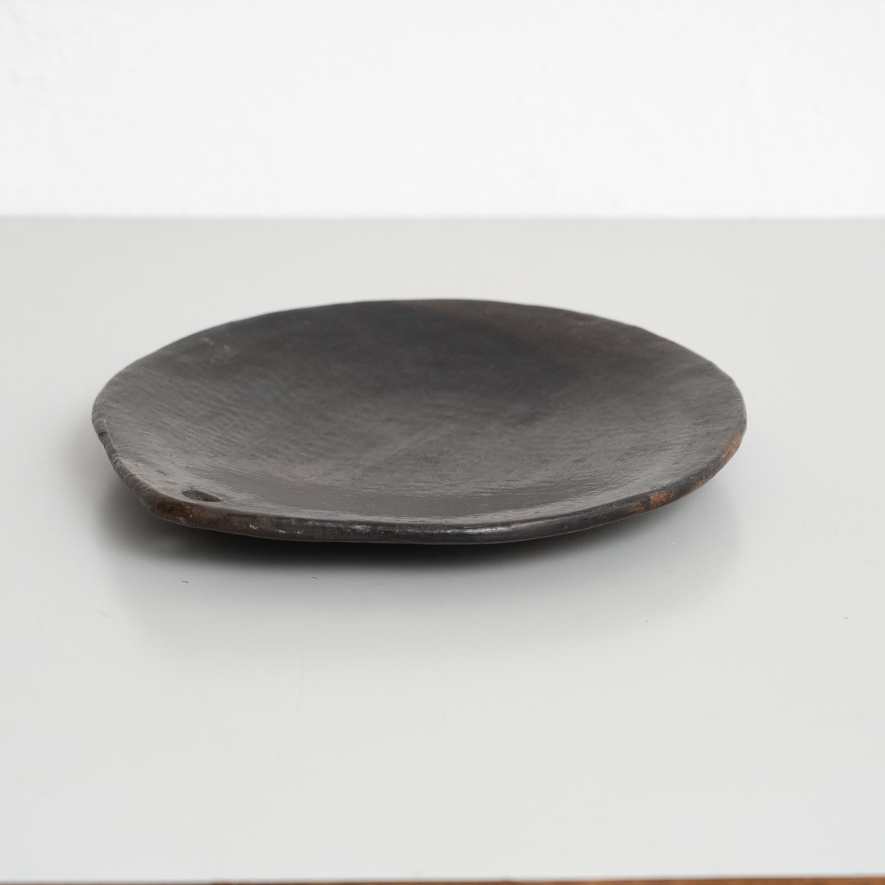 Decorative Earthenware Tray, circa 1950 In Good Condition For Sale In Barcelona, ES