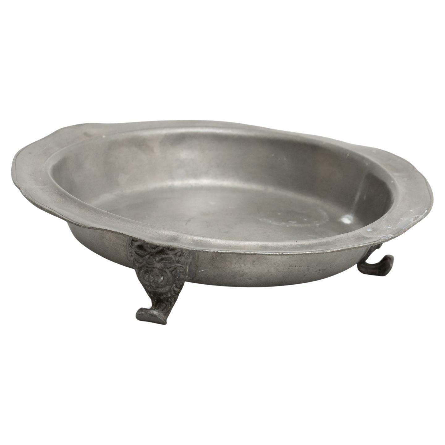 Bandeja decorativa de barro, hacia 1950