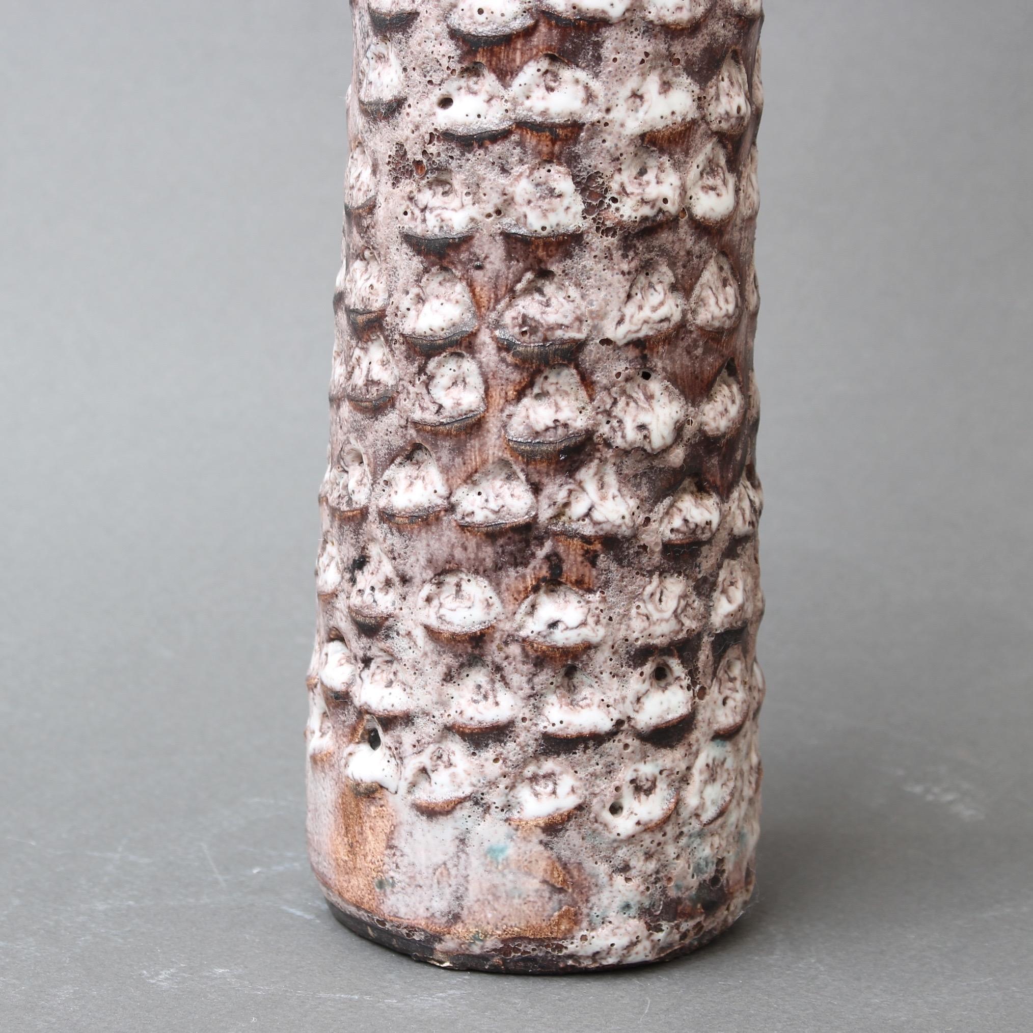 Decorative Elongated Ceramic Flower Vase by Jacques Pouchain, circa 1950s For Sale 12