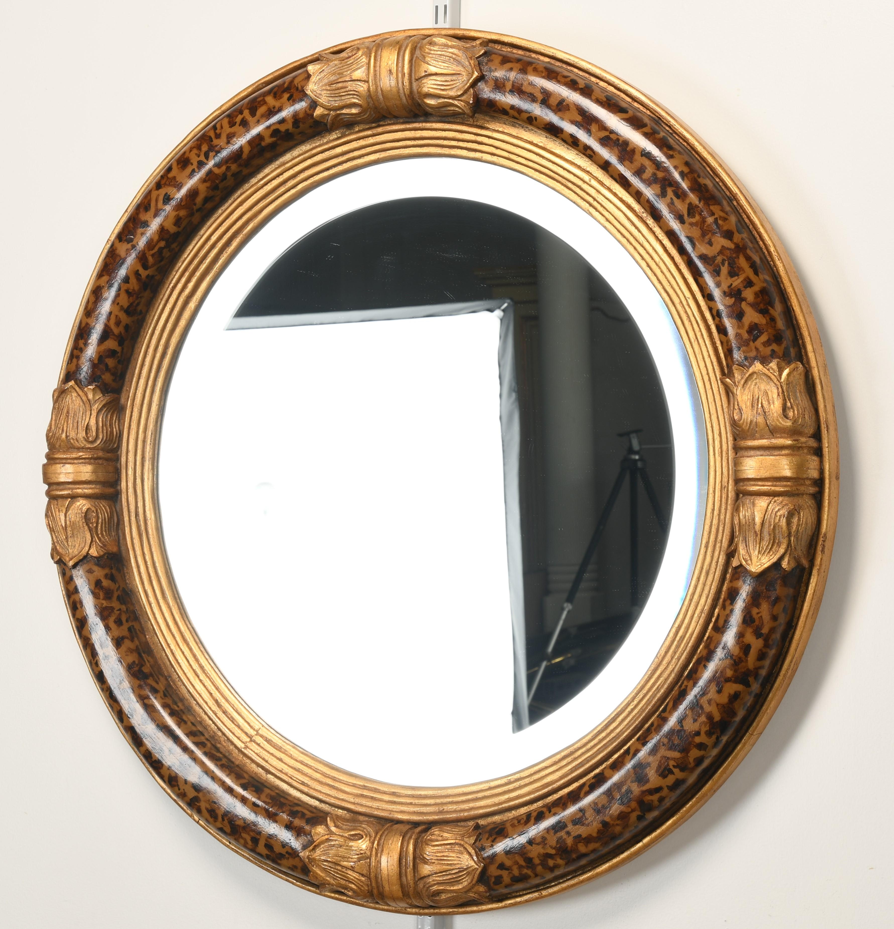 Decorative Empire Style Mirror, Late 20th Century In Good Condition In Hamburg, PA