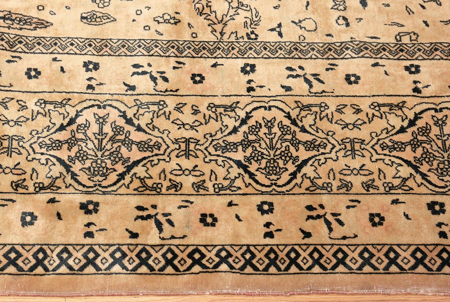 Wool Antique Indian Agra Carpet. Size: 16 ft x 29 ft 6 in For Sale