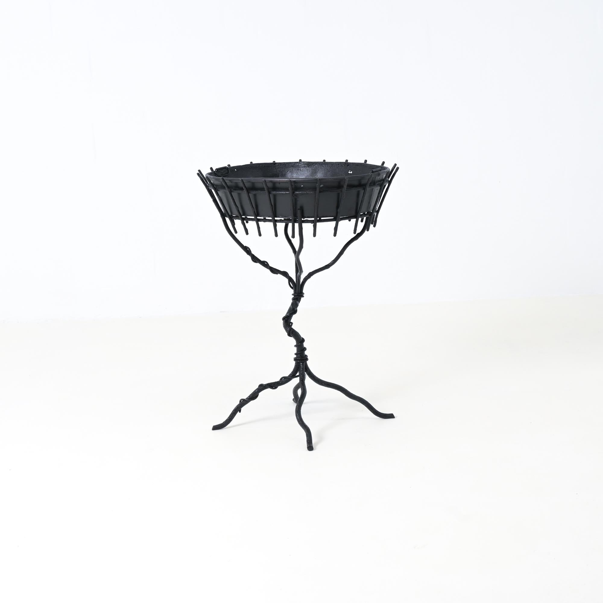 Mid-Century moderno Jardinière decorativa in finto bois di Jean-Michel Frank in vendita