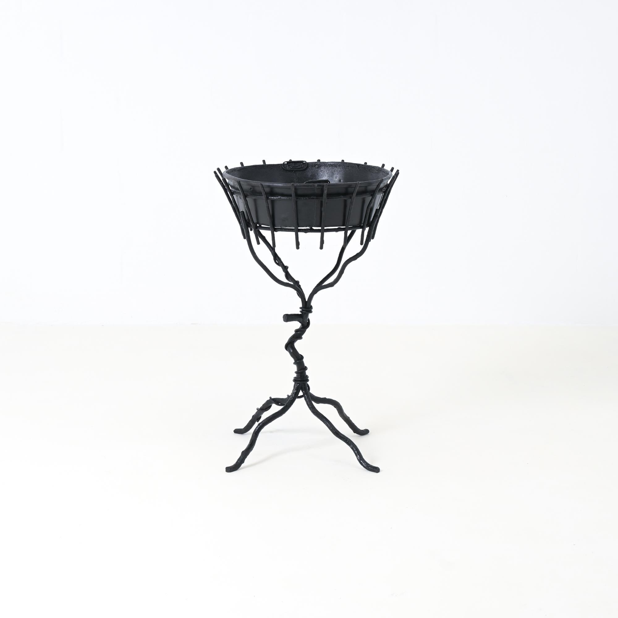 Francese Jardinière decorativa in finto bois di Jean-Michel Frank in vendita