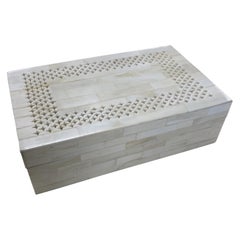 Decorative Faux Bone Intarsia Box