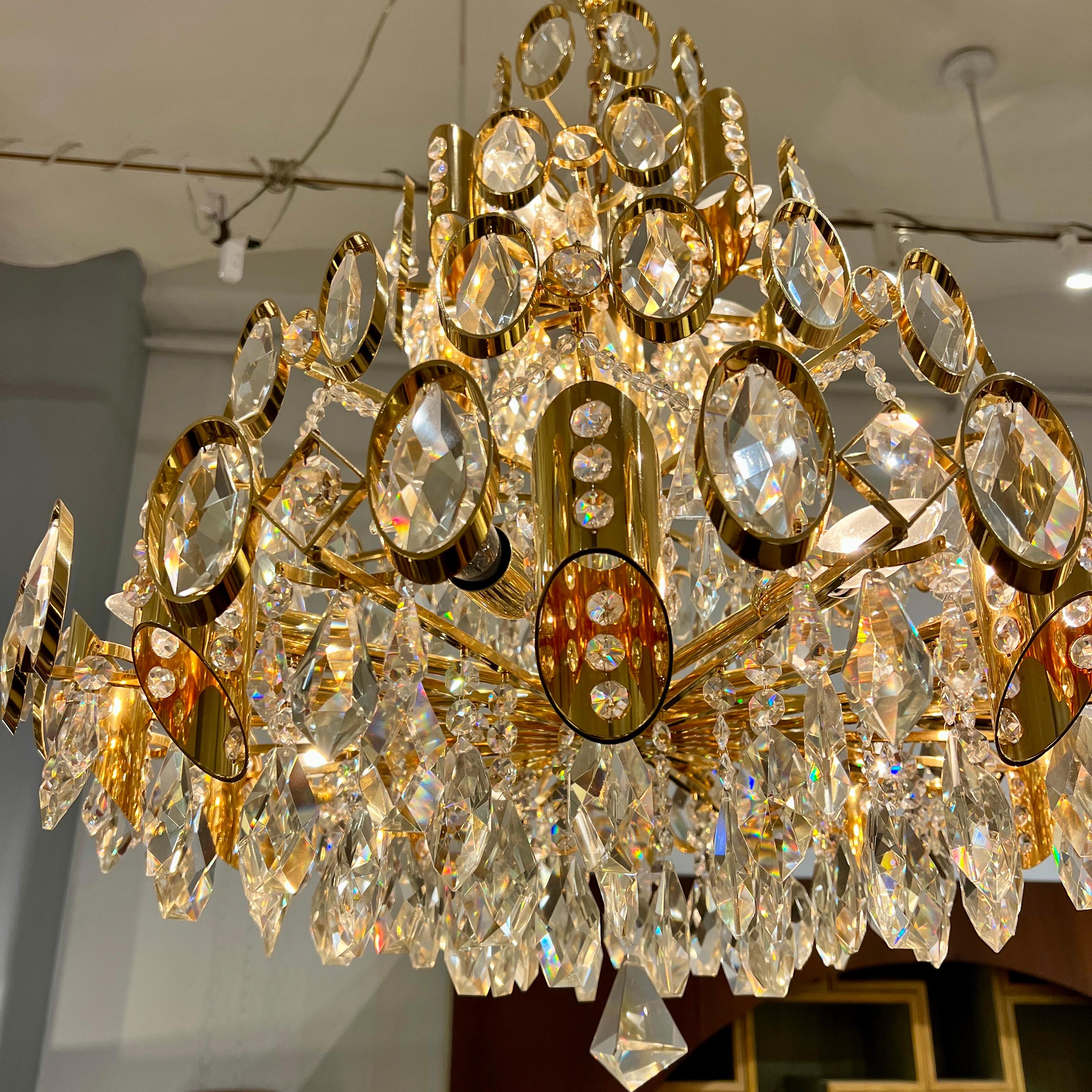 Poli Lustre décoratif quinze lumières par Rejmyre en vente