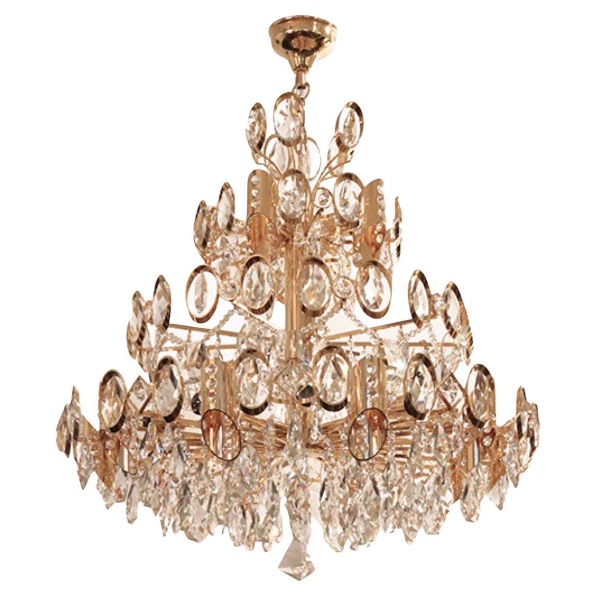 Lustre décoratif quinze lumières par Rejmyre en vente