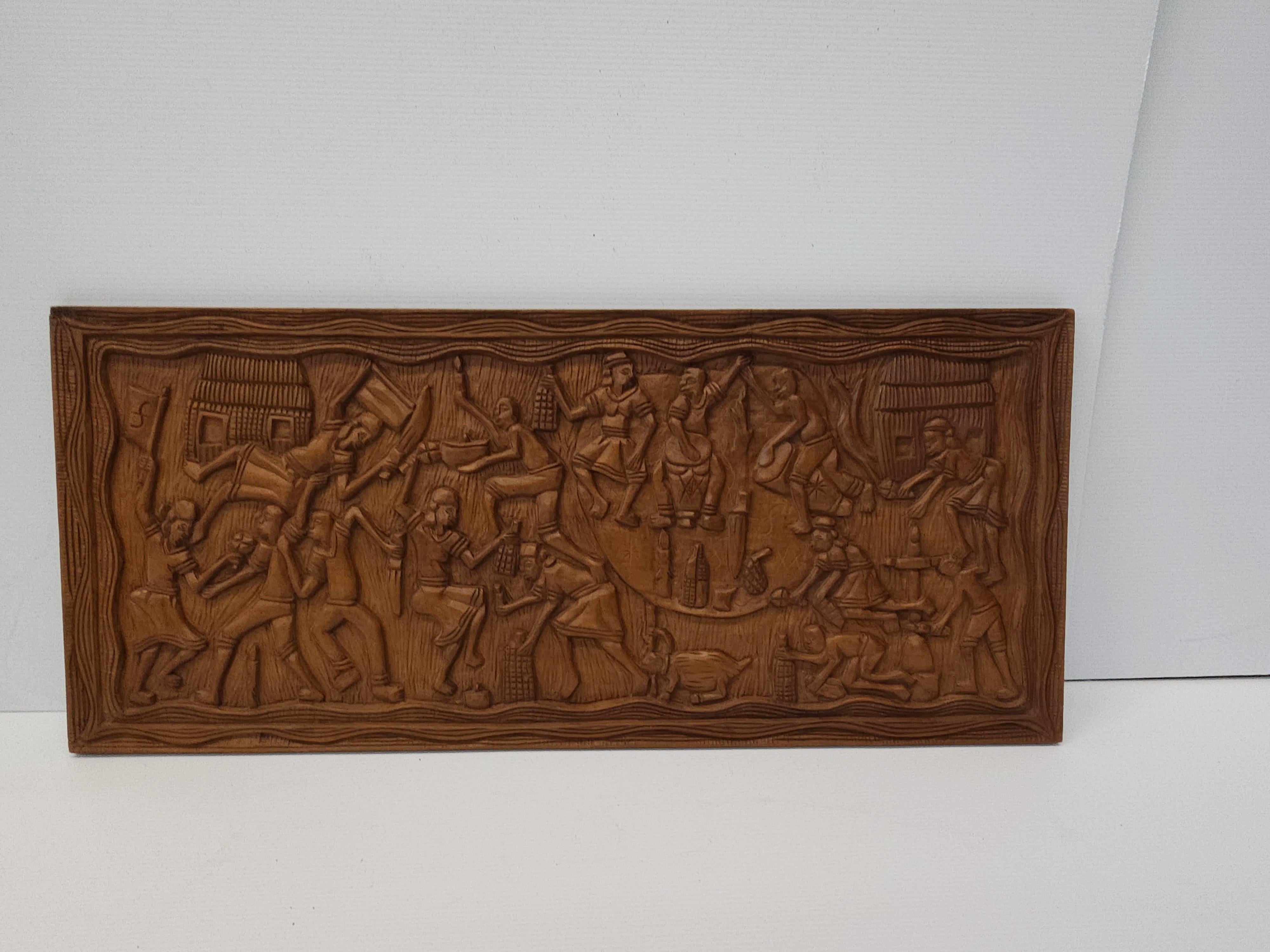 Decorative Fine Carved Wood Wall Panel For Sale 5