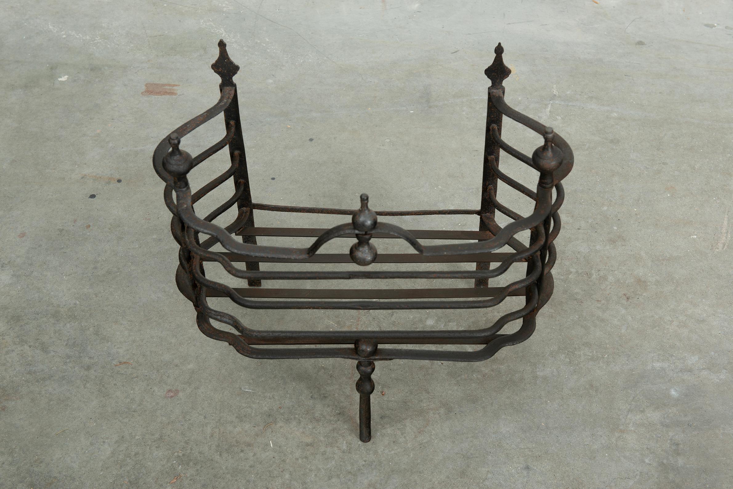 19th Century Decorative Fireplace Grate / Firegrate For Sale
