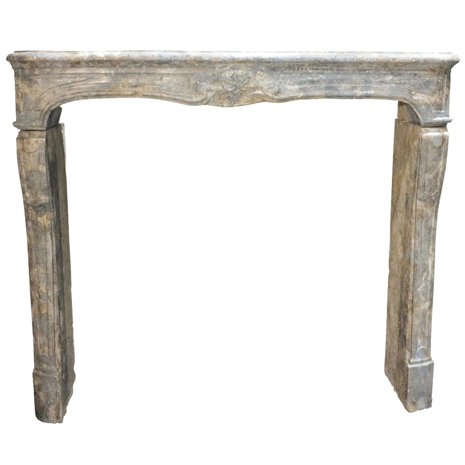 Decorative Fireplace Mantel in the Style of Louis XV For Sale