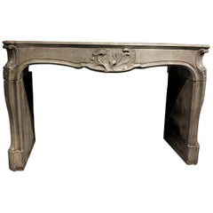 Decorative Fireplace Mantel in the Style of Louis XV