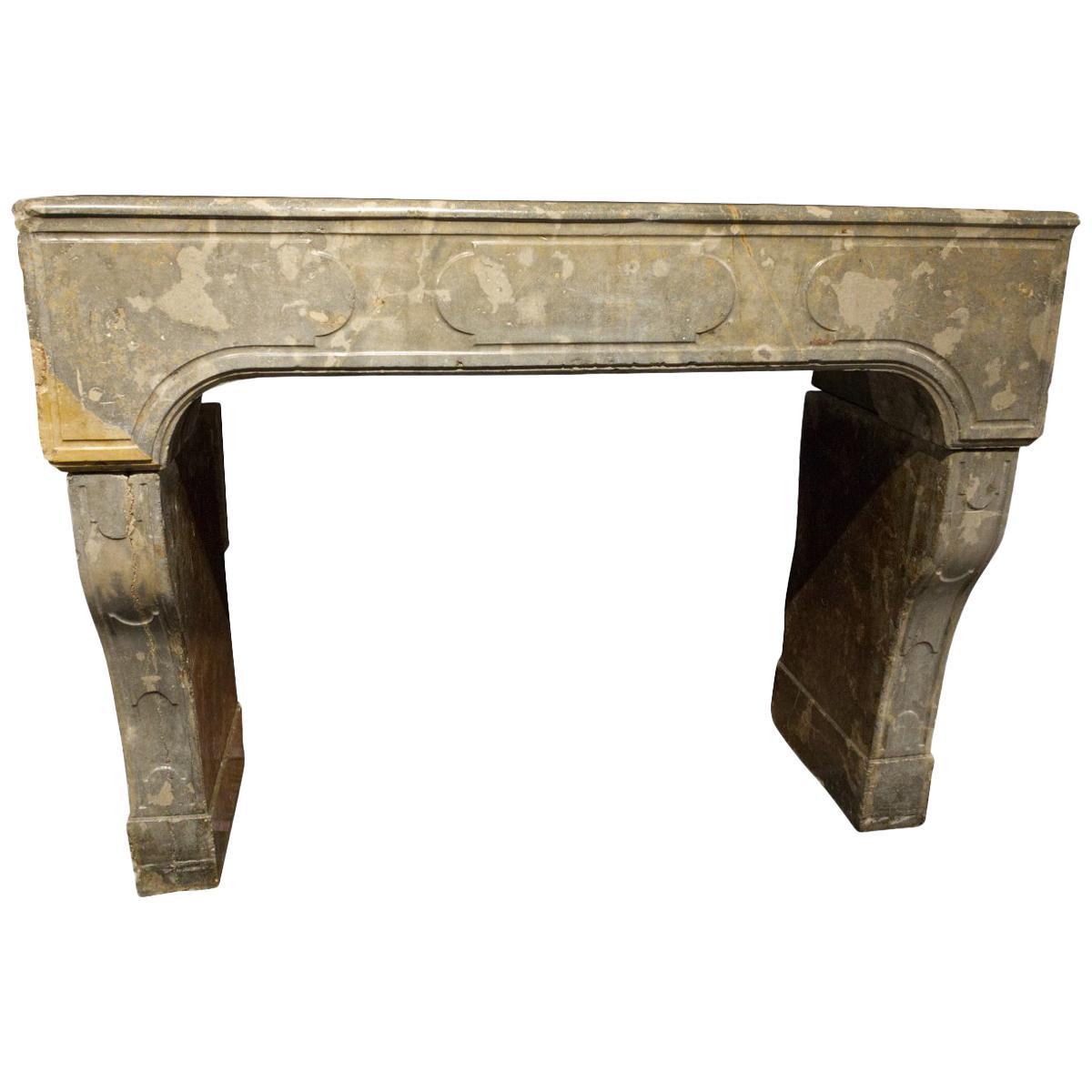 Decorative Fireplace Mantel in the Style of Louis XV For Sale