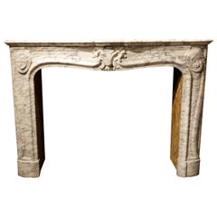 Decorative Fireplace Mantel in the Style of Louis XV