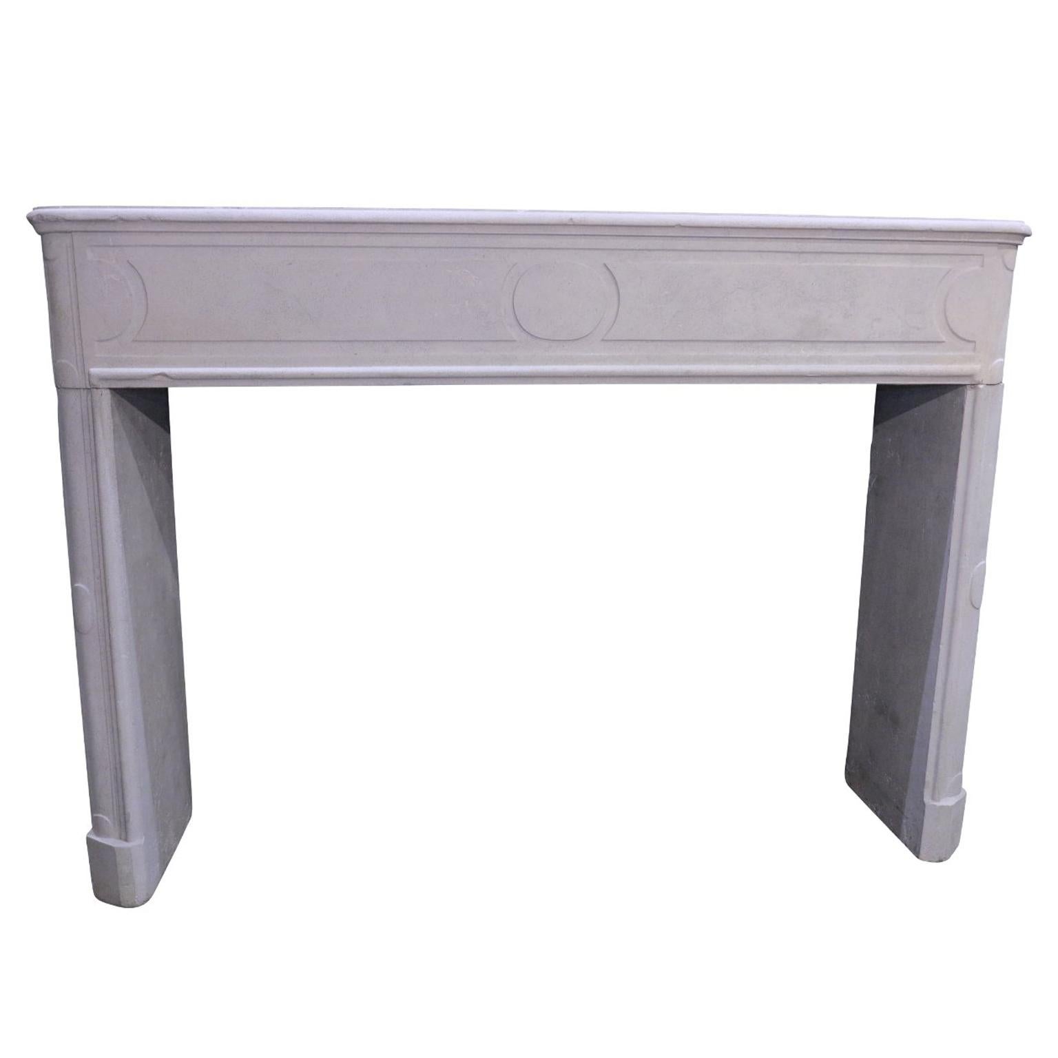 Decorative Fireplace Mantel in the Style of Louis XVI For Sale