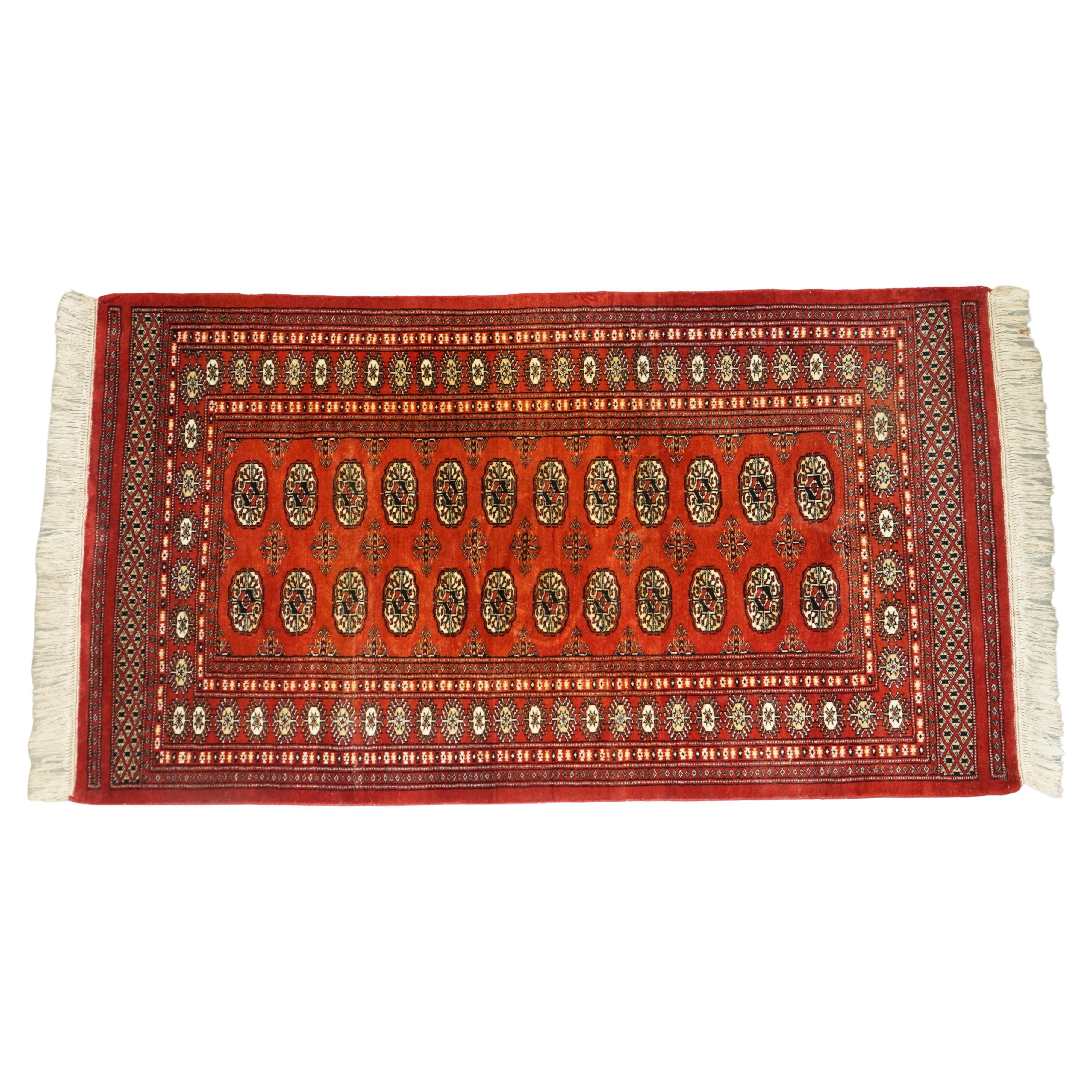 Decorative Floral Rug Medium Sized 96.5cm x 188cm Fine Hand Knotted For Sale