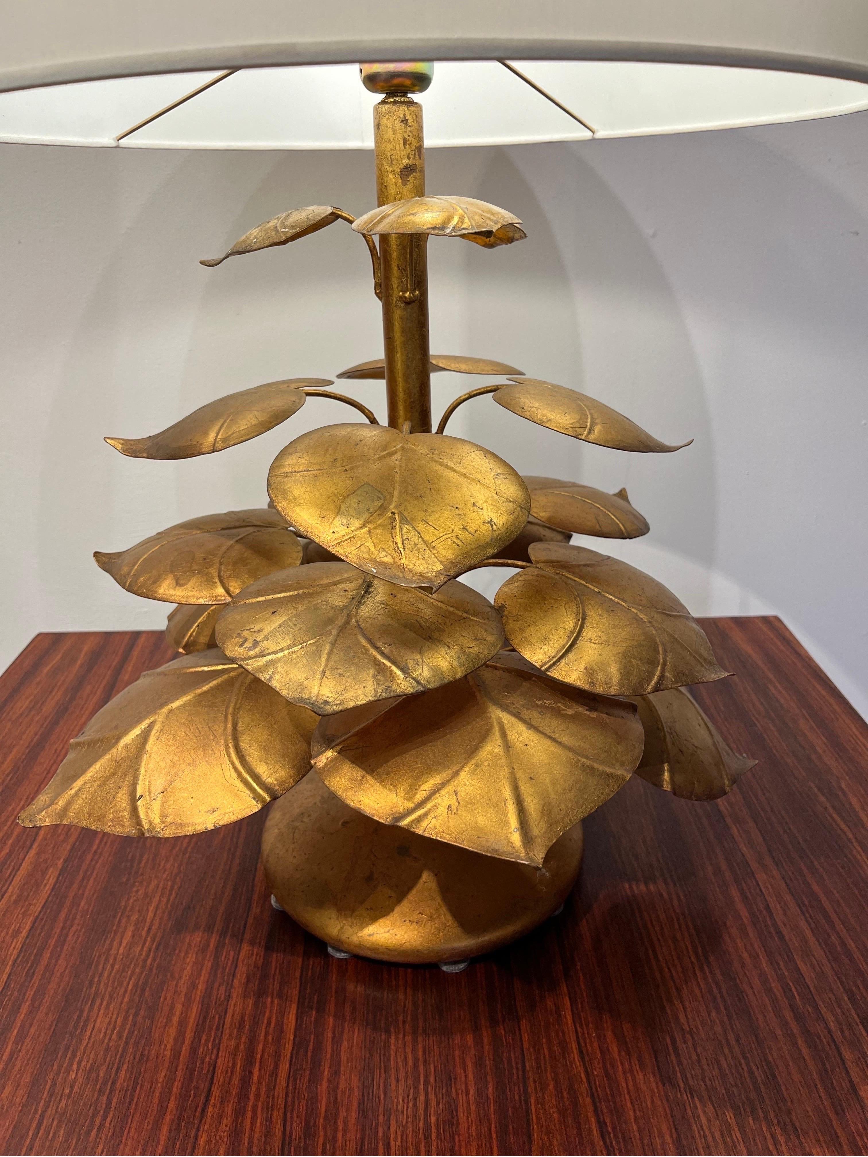 Bohème Lampe de table décorative à fleurs, années 1960, Italie en vente
