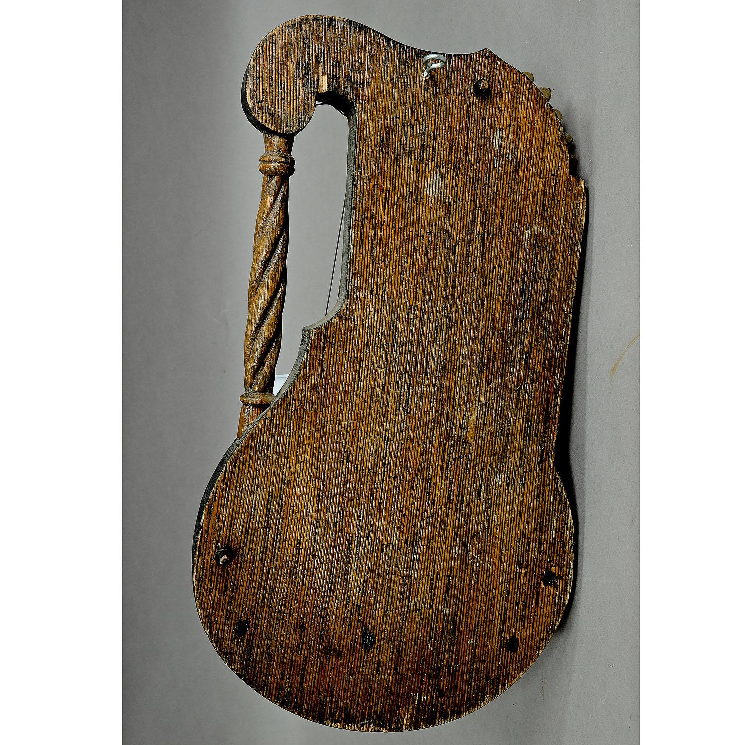 Cetra folkloristica decorativa fatta di fiammiferi da un viandante In condizioni buone in vendita a Berghuelen, DE