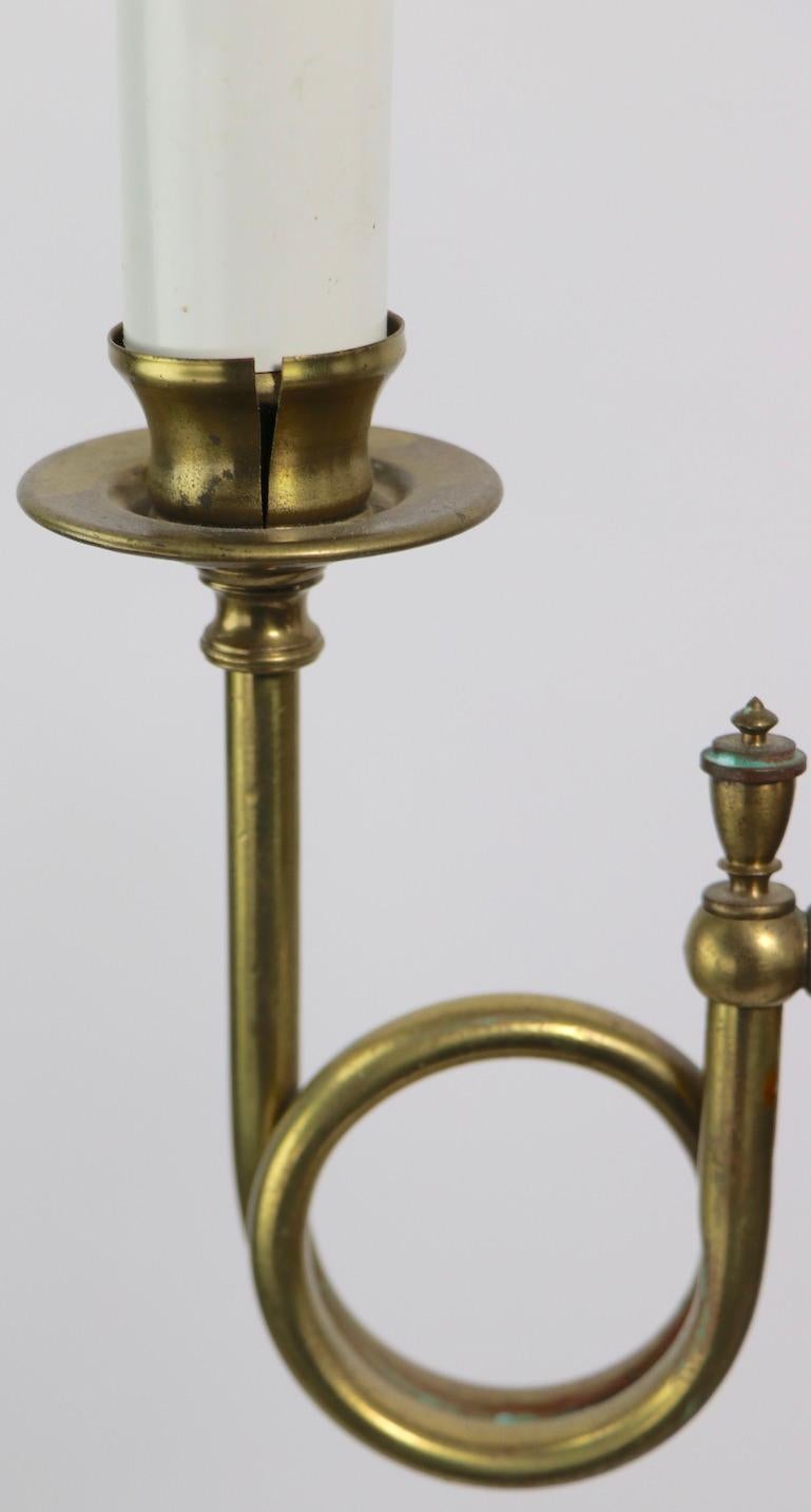 Decorative Formal Style Brass 2-Light Floor Lamp For Sale 1