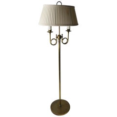 Used Decorative Formal Style Brass 2-Light Floor Lamp