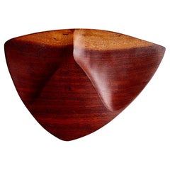 Decorative Freeform Bissilon Wood "Art" Vessel by Emil Milan, 1960
s