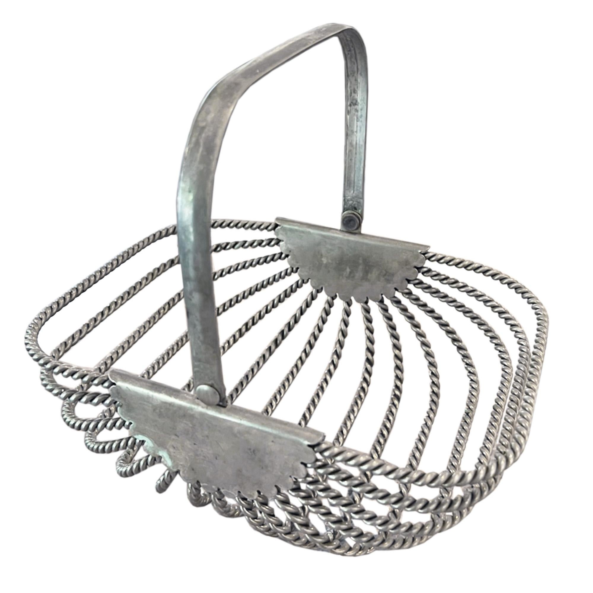 Decorative French 1950s Metal Trug In Good Condition For Sale In London, GB