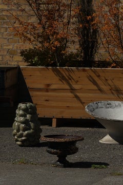 Decorative French Antique Cast Iron Garden Planter, Early 20th Century