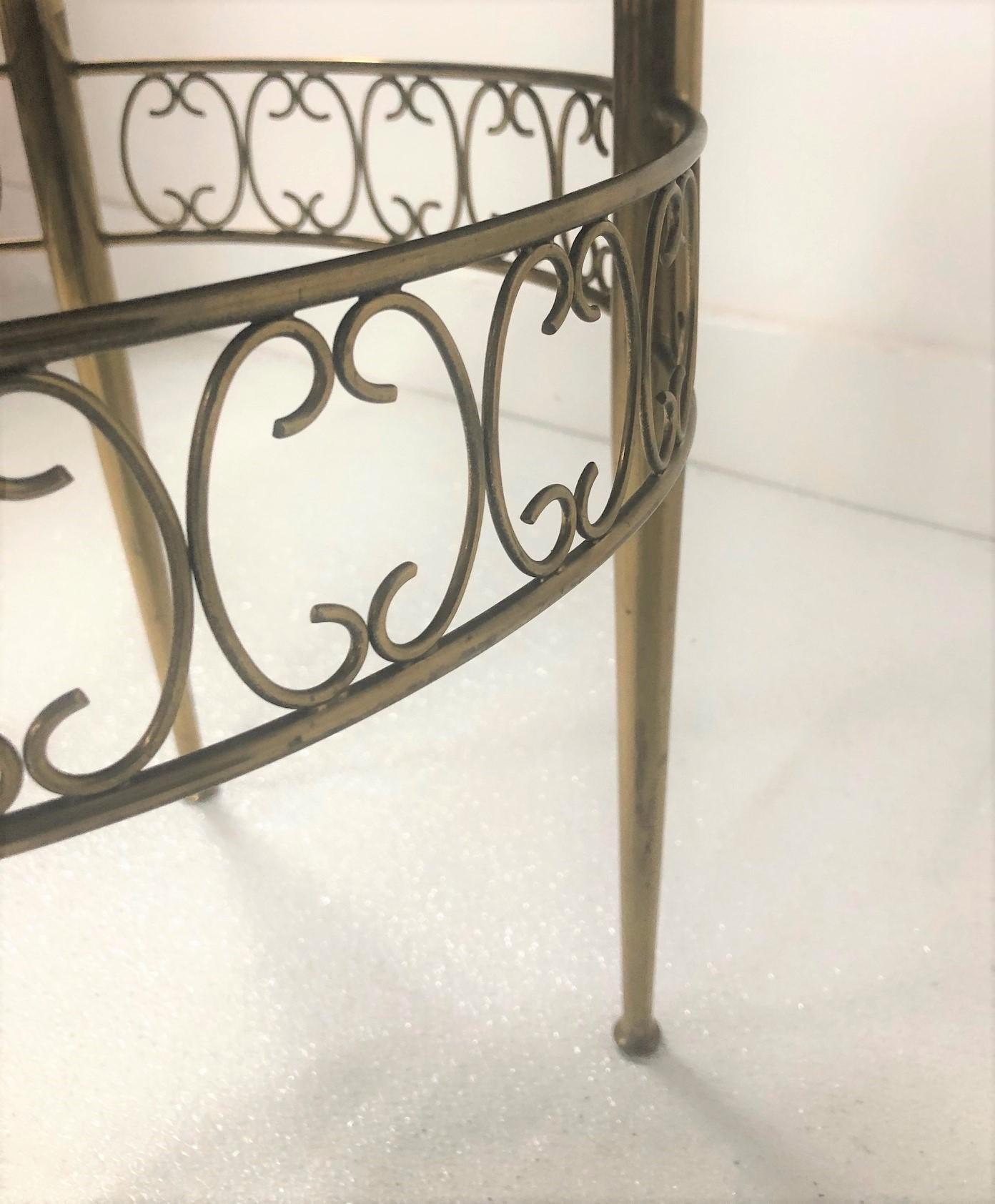 Directoire Decorative French Bronze Bench For Sale