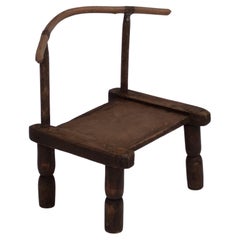 Decorative French brutalist chair