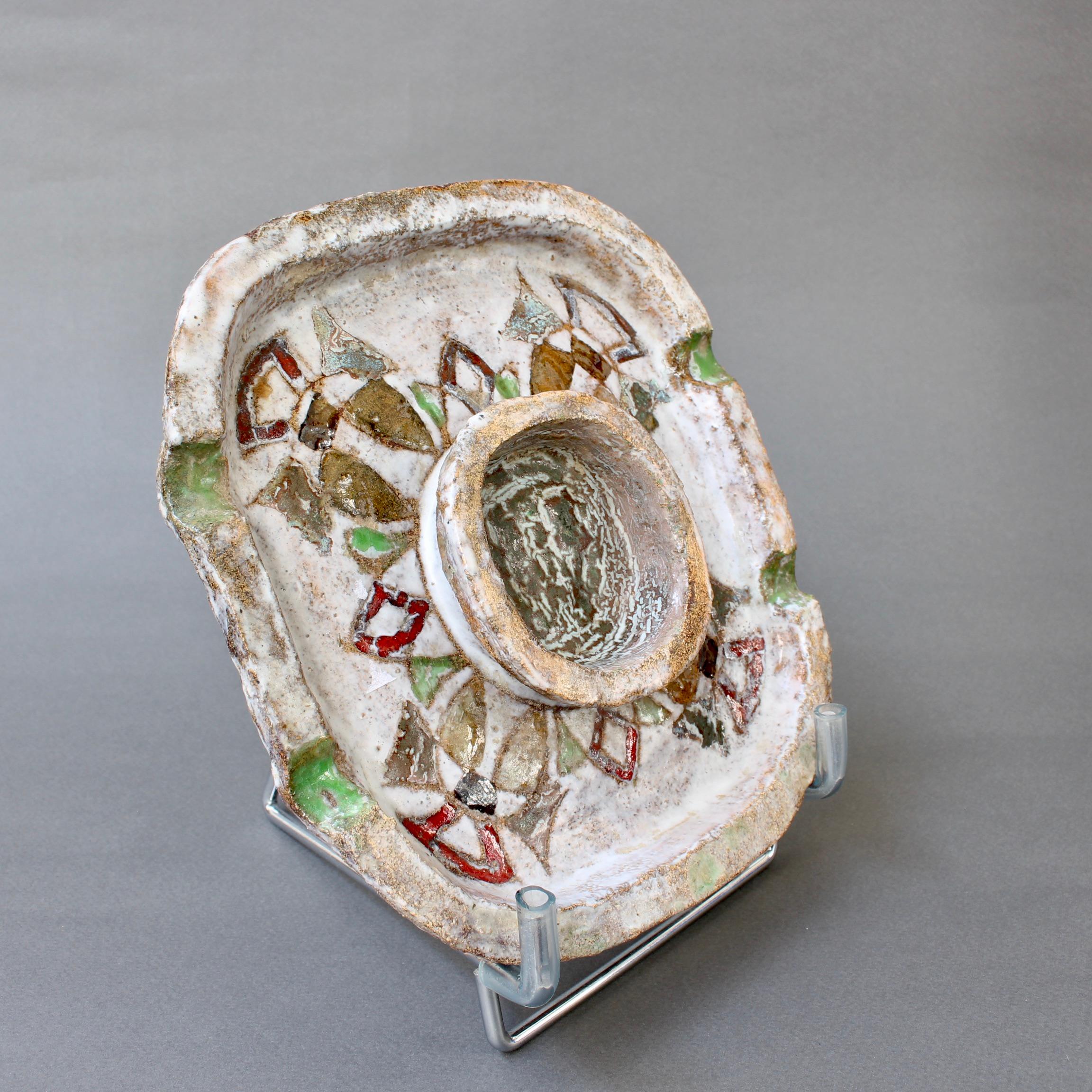 Decorative French Ceramic Ash Tray / Vide Poche by Fernande Kohler 'circa 1960s' 3