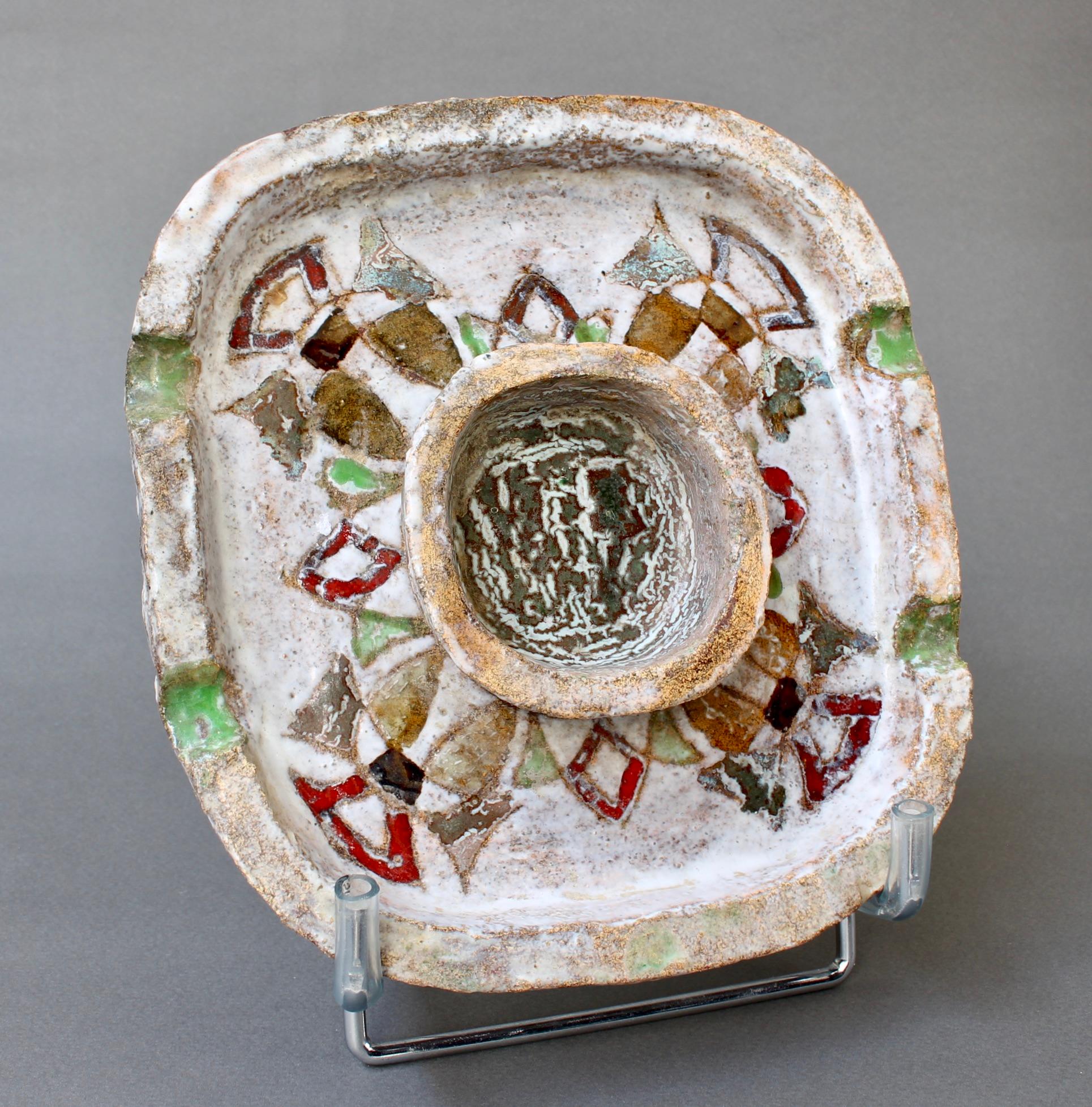 Decorative French Ceramic Ash Tray / Vide Poche by Fernande Kohler 'circa 1960s' 4