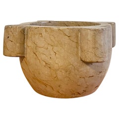 Decorative French Marble Mortar Bowl, France 1900’s
