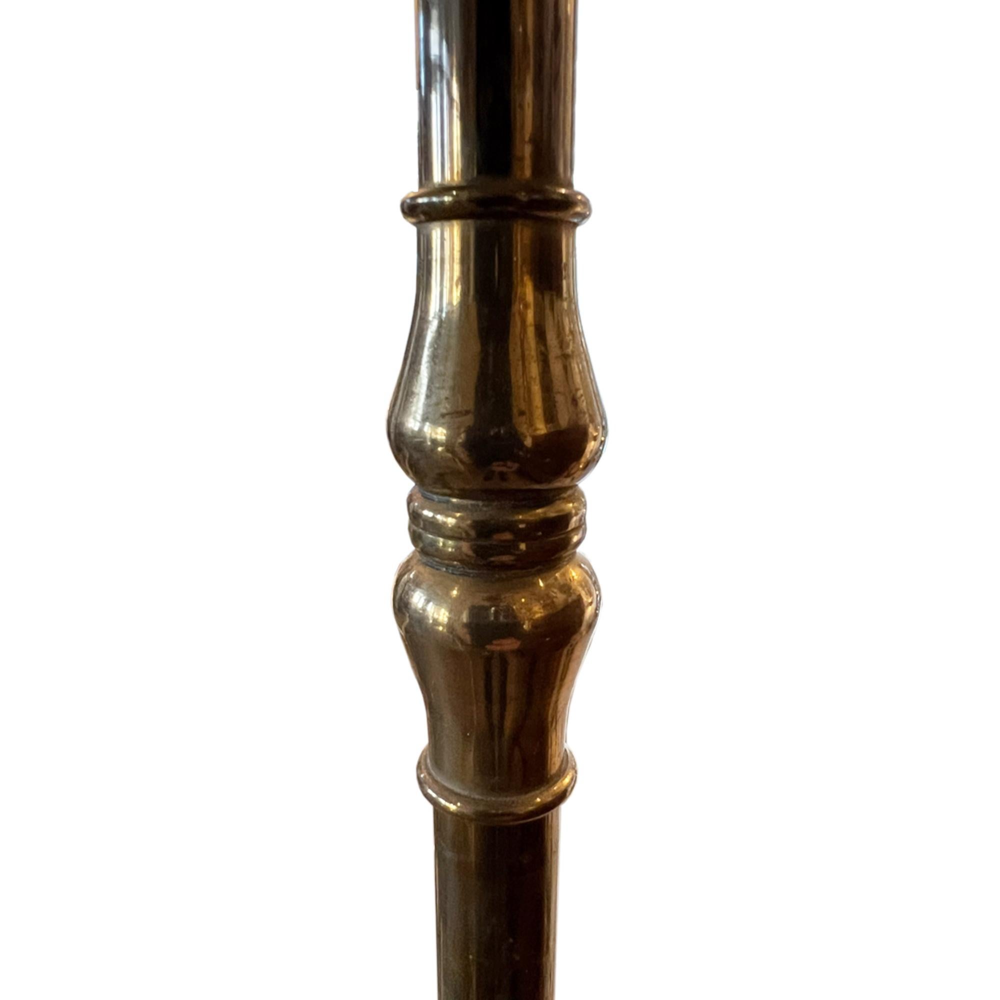 Mid-Century Modern Decorative French Midcentury Brass Floor Lamp