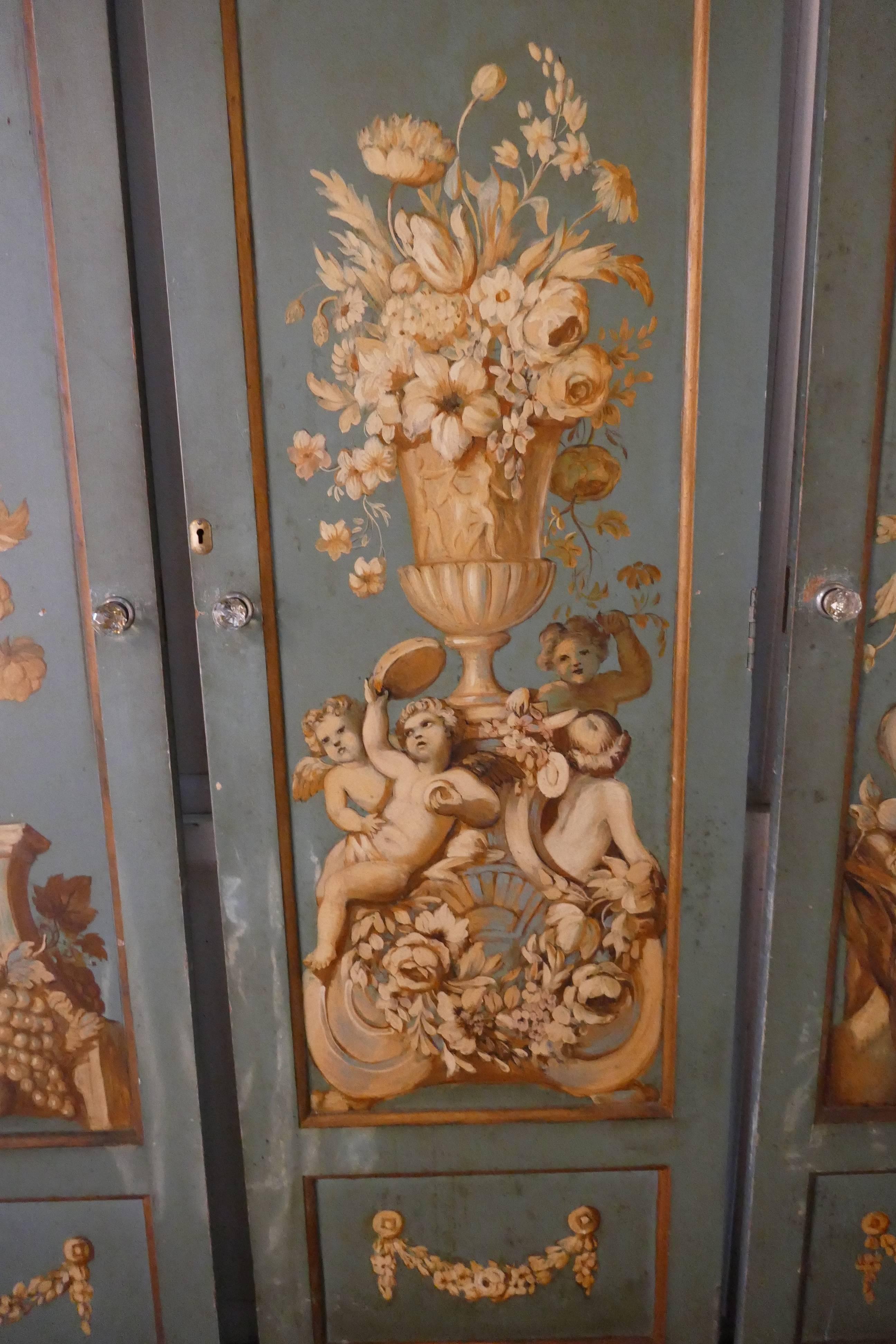19th Century Decorative French Painted Doors