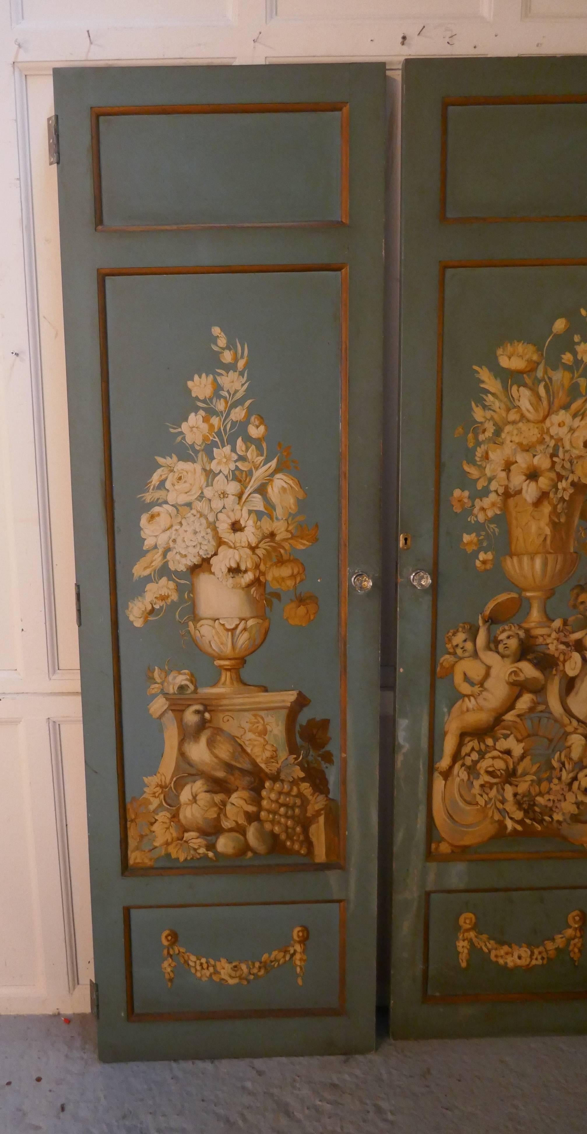 Decorative French Painted Doors 1