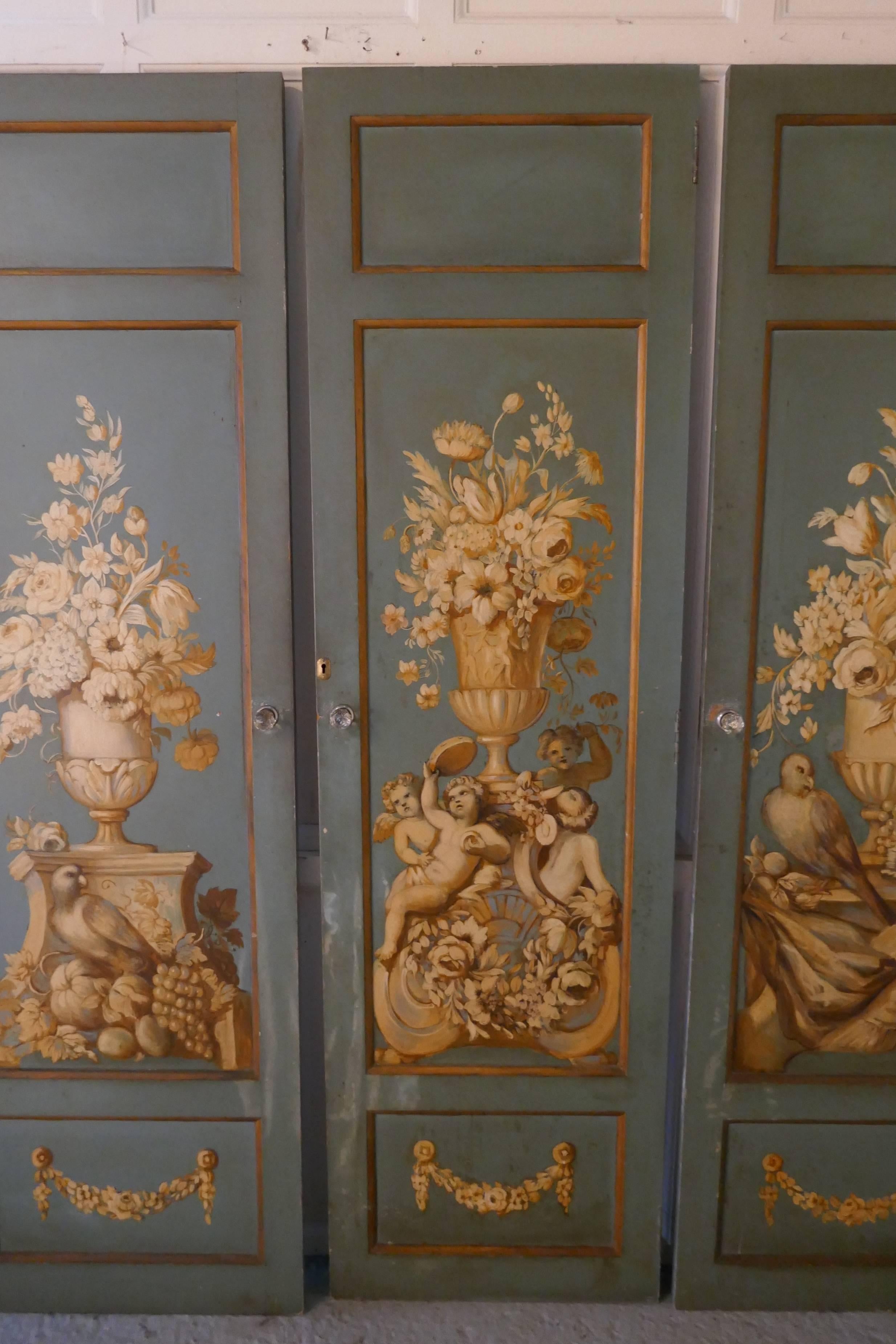 Decorative French Painted Doors 2