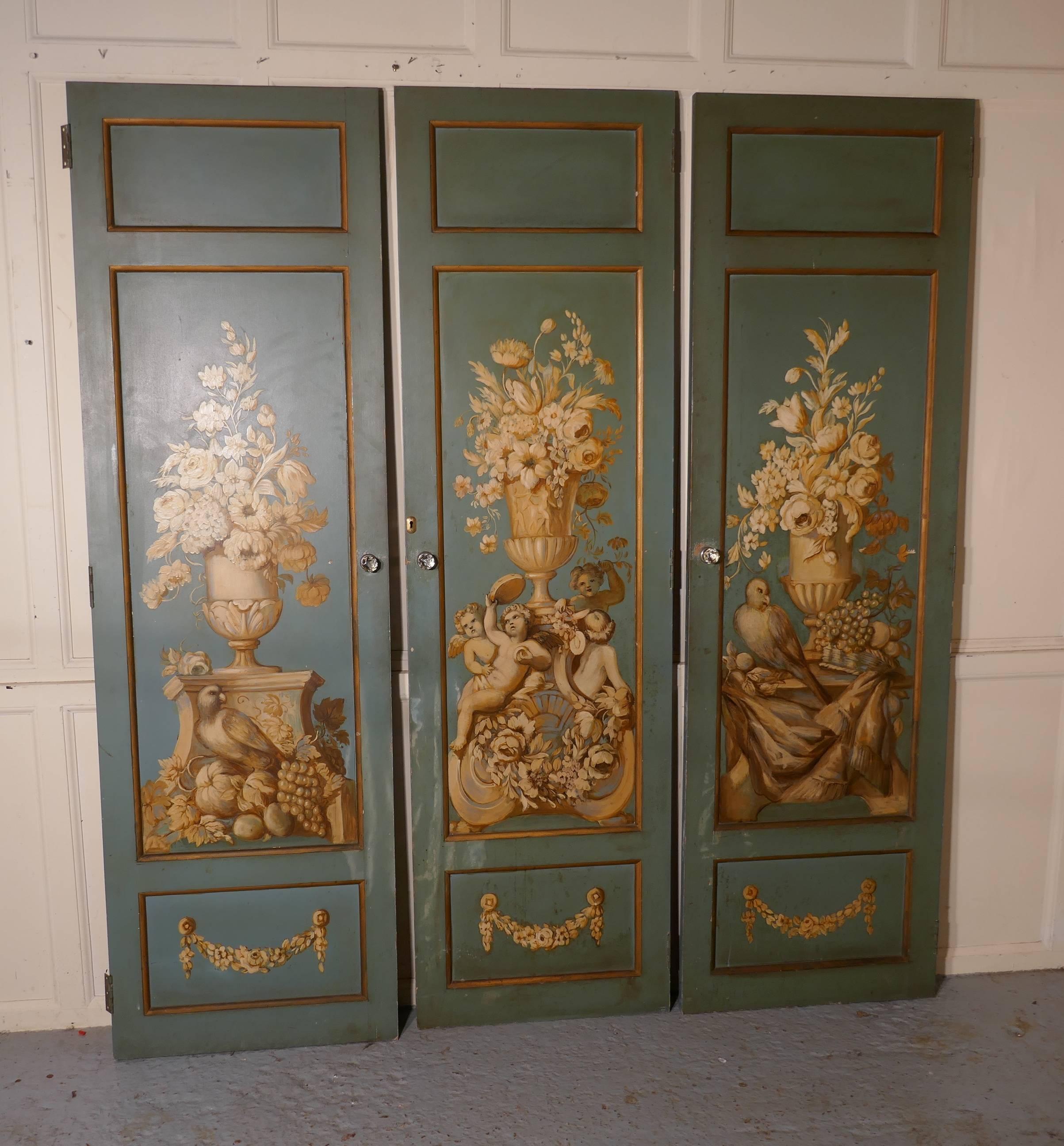 Decorative French Painted Doors 4