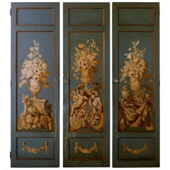 Antique Decorative French Painted Doors