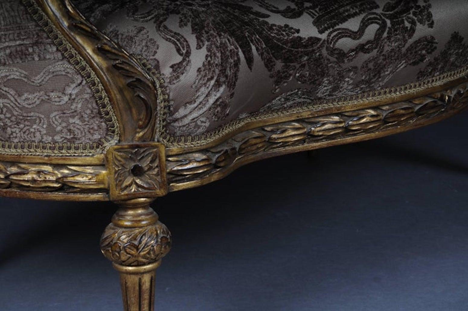 XX secolo Divano decorativo francese, canapè in Louis Seize in vendita