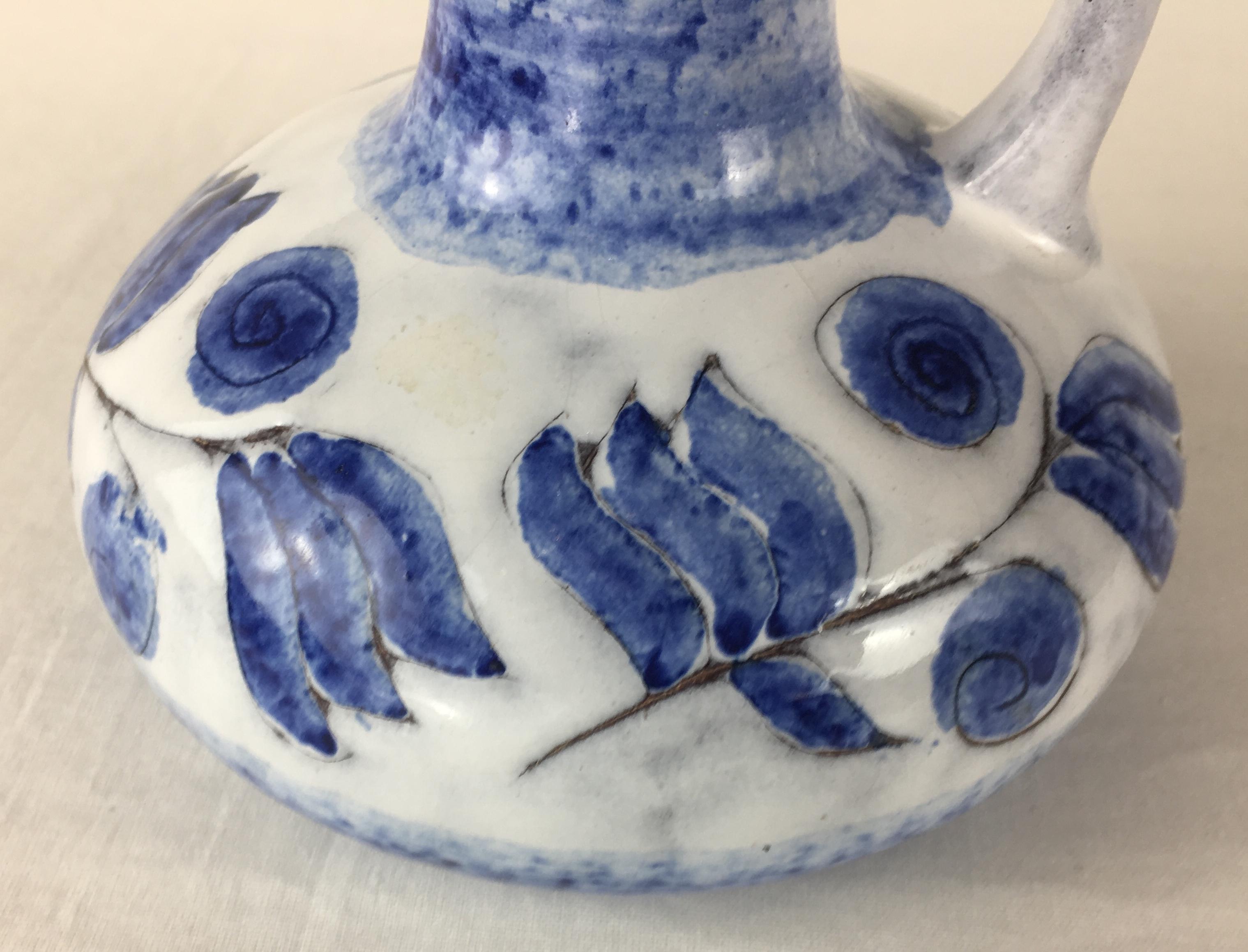 Vasija o jarra decorativa de cerámica francesa Studio Pottery Francés en venta