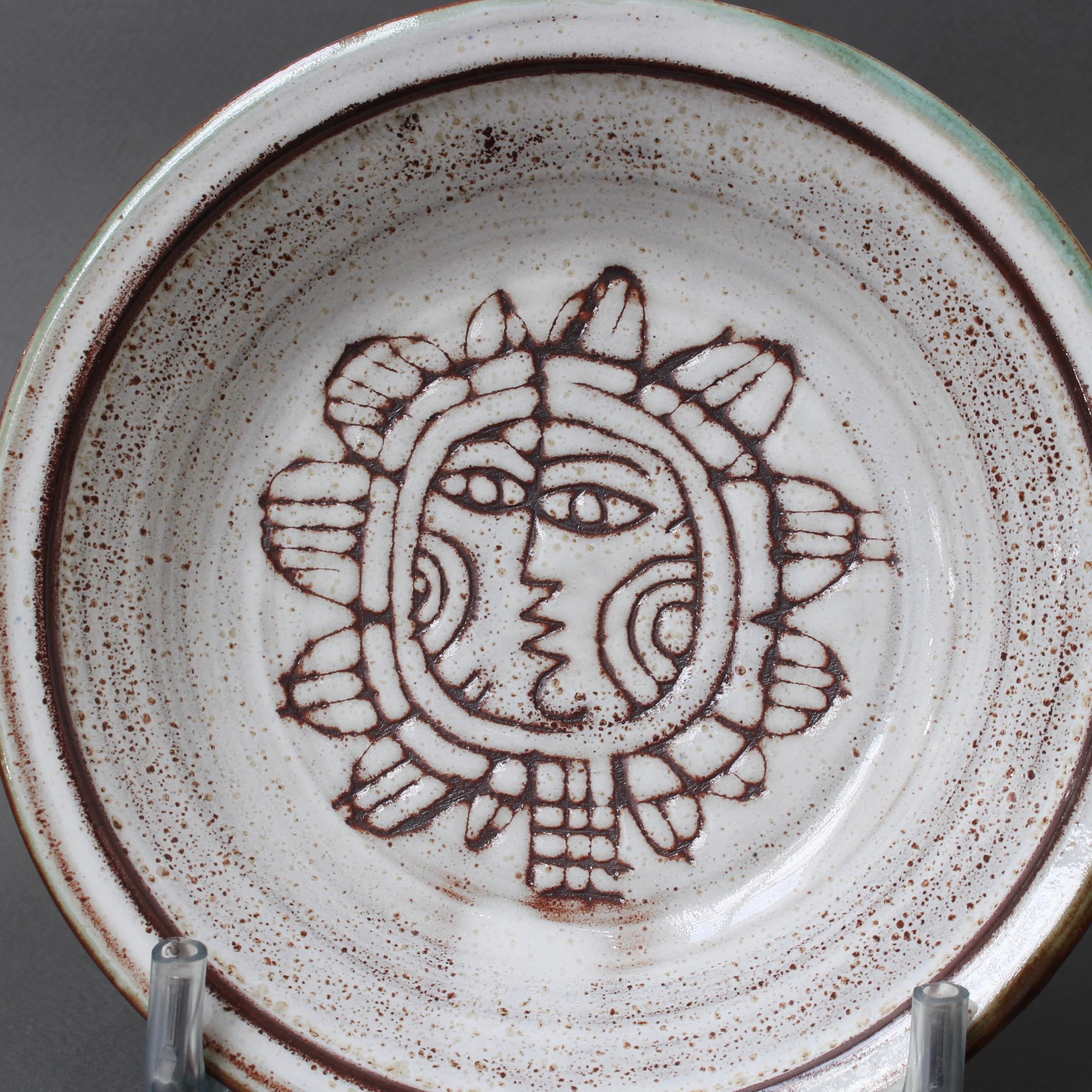 Decorative French Vintage Ceramic Bowl by Michel Barbier, circa 1960s 5
