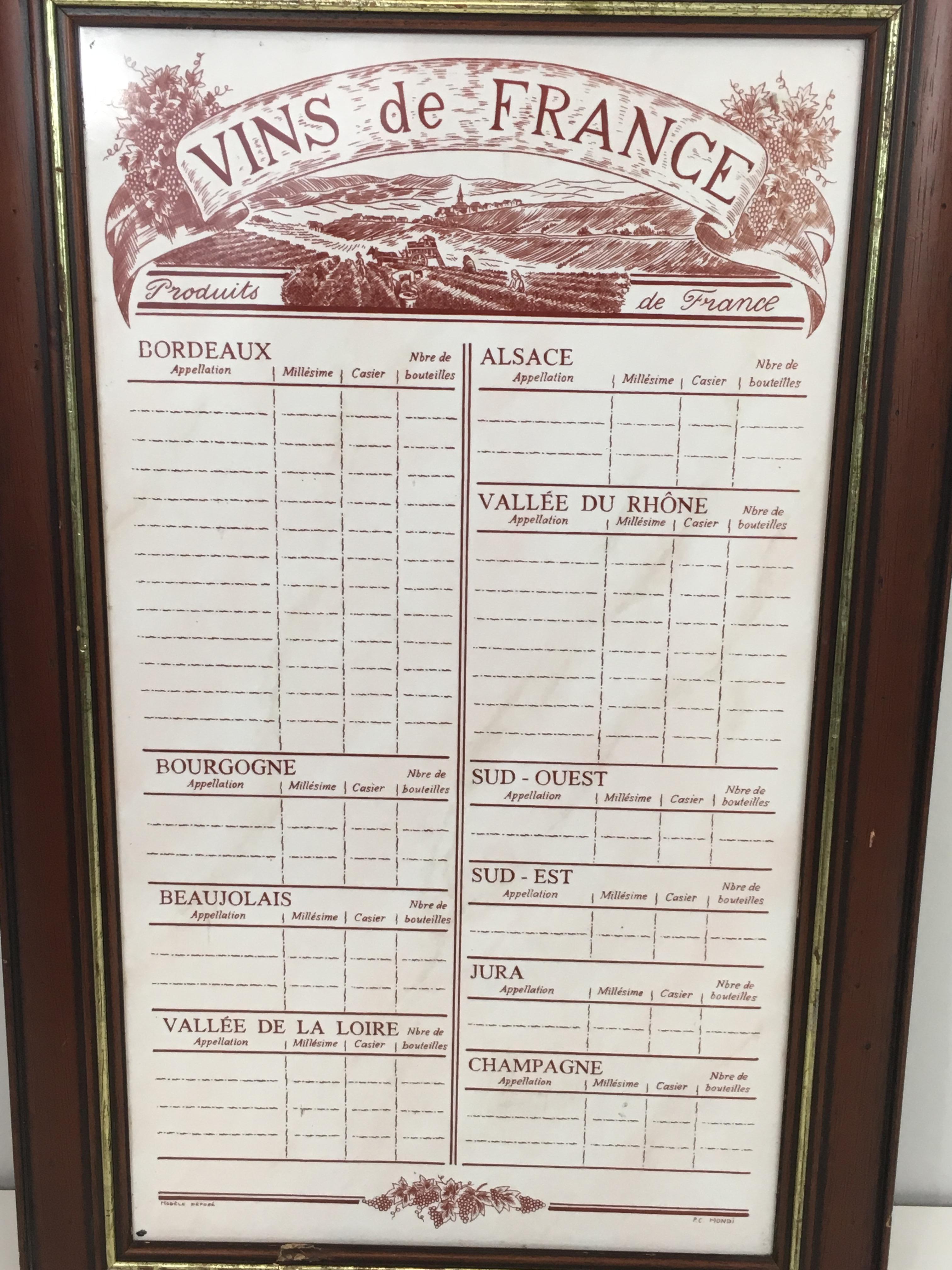 circa 1880 menu