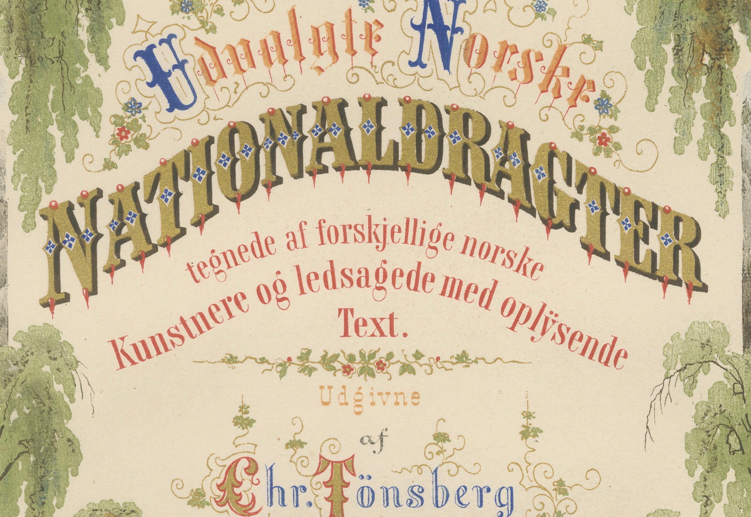 Decorative Frontispiece – Norwegian Regional Dress by Chr. Tønsberg For Sale 4